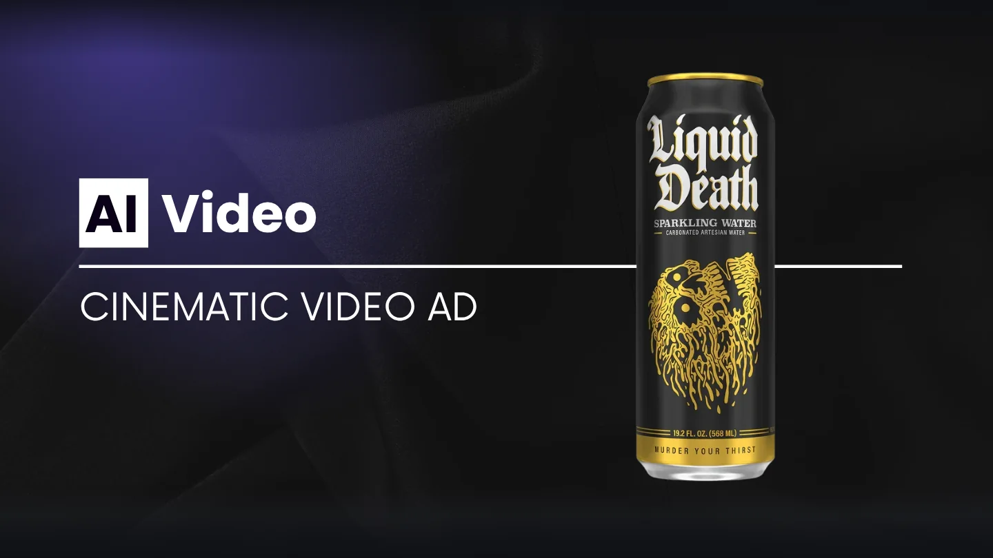 Liquid Death AI ad guide, page 1 of 18